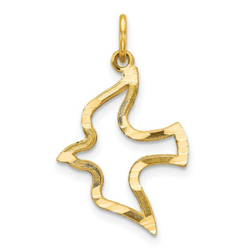 10K Yellow Gold Dove Charm - (A86-699) 10K Yellow Gold Dove Charm - (A86-699)