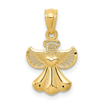 14K Yellow Gold Polished Angel Pendant - (B11-221) 14K Yellow Gold Polished Angel Pendant - (B11-221)