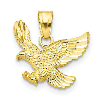 10K Yellow Gold Eagle Charm - (A86-691) 10K Yellow Gold Eagle Charm - (A86-691)