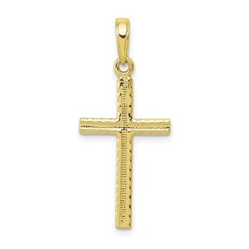 10K Yellow Gold Latin Cross Pendant - (A89-183) 10K Yellow Gold Latin Cross Pendant - (A89-183)