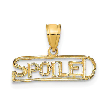 14K Yellow Gold Spoiled Pendant - (A90-589) 14K Yellow Gold Spoiled Pendant - (A90-589)