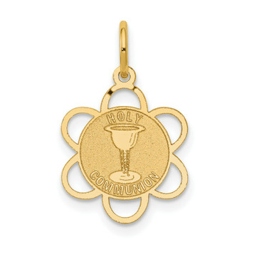 14K Yellow Gold Holy Communion Charm - (A98-643) 14K Yellow Gold Holy Communion Charm - (A98-643)
