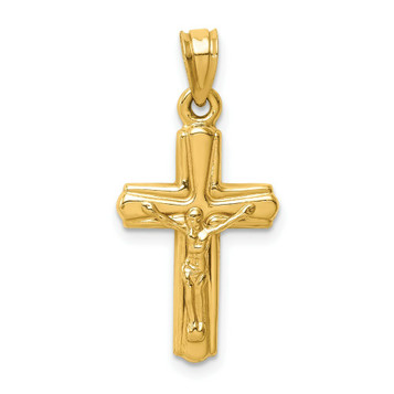 14K Yellow Gold Reversible Crucifix /Cross Pendant - (A85-723) 14K Yellow Gold Reversible Crucifix /Cross Pendant - (A85-723)