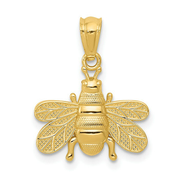 14K Yellow Gold Polished Bee Pendant - (A86-778) 14K Yellow Gold Polished Bee Pendant - (A86-778)