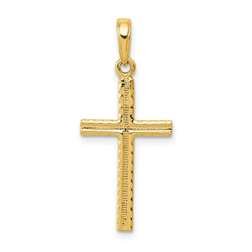 14K Yellow Gold Latin Cross Pendant - (A83-590) 14K Yellow Gold Latin Cross Pendant - (A83-590)