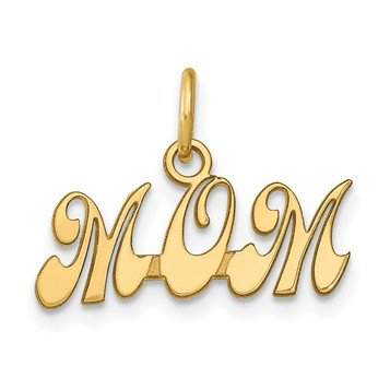 14K Yellow Gold Mom Charm - (A84-776) 14K Yellow Gold Mom Charm - (A84-776)