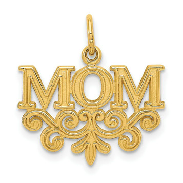 14K Yellow Gold Mom Charm - (A86-858) 14K Yellow Gold Mom Charm - (A86-858)