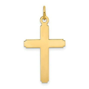 14K Yellow Gold Polished Cross Pendant 28mm length - (A97-996) 14K Yellow Gold Polished Cross Pendant 28mm length - (A97-996)