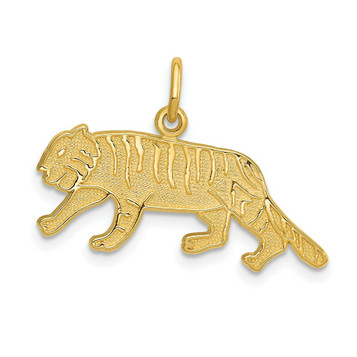 14K Yellow Gold Tiger Charm - (A82-947) 14K Yellow Gold Tiger Charm - (A82-947)