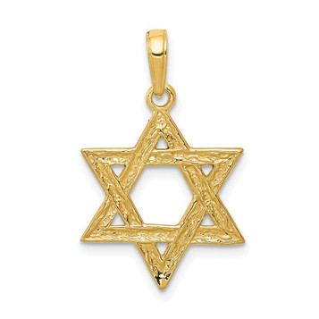 14K Yellow Gold Star of David Pendant 27mm length - (A84-566) 14K Yellow Gold Star of David Pendant 27mm length - (A84-566)