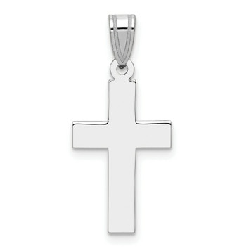 14K White Gold Cross Pendant 26mm length - (B11-572) 14K White Gold Cross Pendant 26mm length - (B11-572)