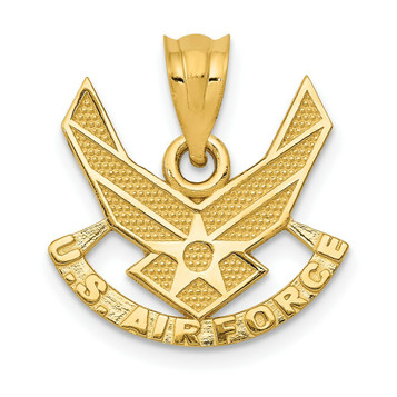 14K Yellow Gold U. S. Air Force Pendant - (A82-981)