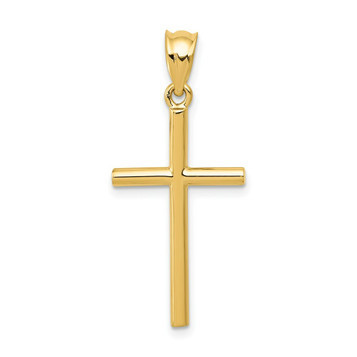 14K Yellow Gold Cross Pendant 25mm length - (A87-412) 14K Yellow Gold Cross Pendant 25mm length - (A87-412)