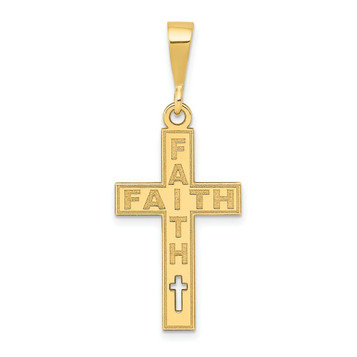 14K Yellow Gold Laser Cut Charm Pendant - (B13-524) 14K Yellow Gold Laser Cut Charm Pendant - (B13-524)