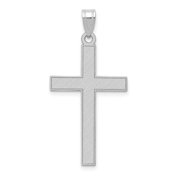 14K White Gold Cross Pendant 36mm length - (B11-813) 14K White Gold Cross Pendant 36mm length - (B11-813)