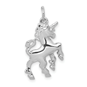 14K White Gold Unicorn Charm Pendant - (A98-406) 14K White Gold Unicorn Charm Pendant - (A98-406)