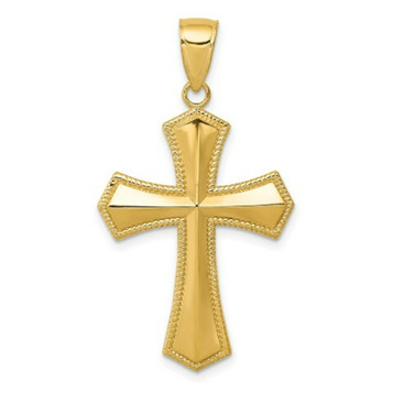 14K Yellow Gold Passion Cross Pendant 29mm length - (A85-524) 14K Yellow Gold Passion Cross Pendant 29mm length - (A85-524)