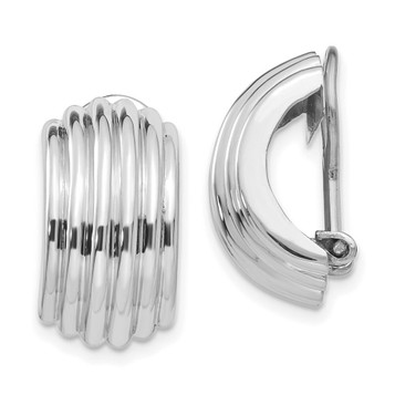 14K White Gold Non-pierced Earrings - (B44-243) 14K White Gold Non-pierced Earrings - (B44-243)