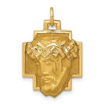 14K Yellow Gold Jesus Charm - (B11-568) 14K Yellow Gold Jesus Charm - (B11-568)