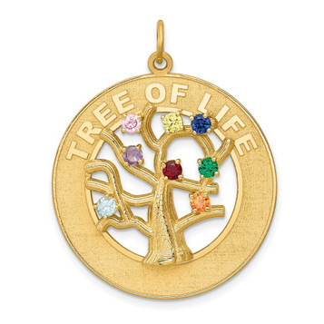 14K Yellow Gold Tree Of Life Pendant - (A82-534)