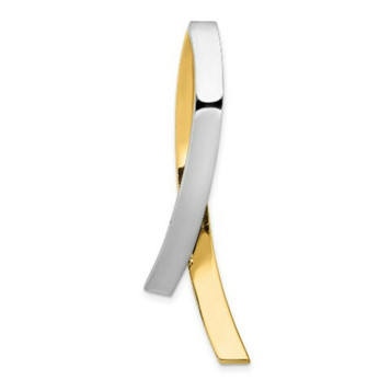 14K Two-tone Gold Contemporary Slide - (A98-313) 14K Two-tone Gold Contemporary Slide - (A98-313)