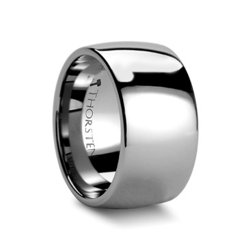 ORLANDO Domed Polished Tungsten Carbide Ring - 12mm ~ (H65-664)