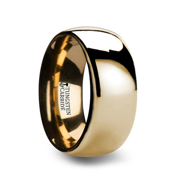 ORO Domed Gold Tungsten Wedding Ring - 4mm - 10mm