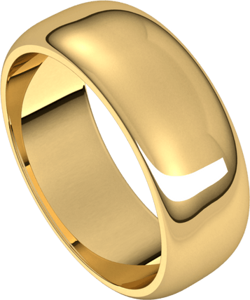 Yellow-Gold-7mm-Standard-Half-Round-Wedding-Band-Side-View1 Yellow-Gold-7mm-Standard-Half-Round-Wedding-Band-Side-View1