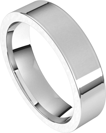 White-Gold-5mm-Comfort-Fit-Flat-Wedding-Band-Side-View2 White-Gold-5mm-Comfort-Fit-Flat-Wedding-Band-Side-View2