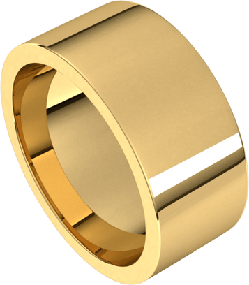 Yellow-Gold-9mm-Comfort-Fit-Flat-Wedding-Band-Side-View Yellow-Gold-9mm-Comfort-Fit-Flat-Wedding-Band-Side-View
