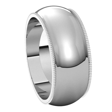 White-Gold-8mm-Standard-Milgrain-Edge-Wedding-Band-Side-View2 White-Gold-8mm-Standard-Milgrain-Edge-Wedding-Band-Side-View2