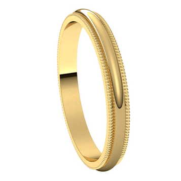 Yellow-Gold-2.5mm-Standard-Milgrain-Edge-Wedding-Band-Side-View1 Yellow-Gold-2.5mm-Standard-Milgrain-Edge-Wedding-Band-Side-View1