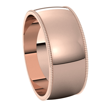 Rose-Gold-8mm-Lightweight-Milgrain-Edge-Wedding-Band-Side-View1 Rose-Gold-8mm-Lightweight-Milgrain-Edge-Wedding-Band-Side-View1