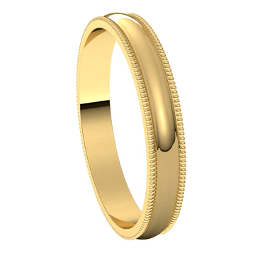 Yellow-Gold-3mm-Lightweight-Milgrain-Edge-Wedding-Band-Side-View1 Yellow-Gold-3mm-Lightweight-Milgrain-Edge-Wedding-Band-Side-View1