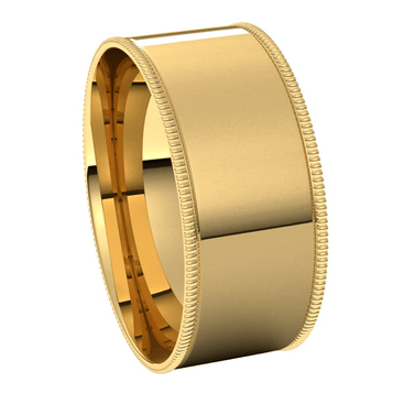 Yellow-Gold-8mm-Flat-Comfort-Fit-Milgrain-Edge-Wedding-Band-Side-View1 Yellow-Gold-8mm-Flat-Comfort-Fit-Milgrain-Edge-Wedding-Band-Side-View1
