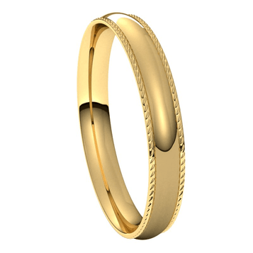 Yellow-Gold-3mm-Half-Round-Comfort-Fit-Rope-Edge-Wedding-Band-Side-View1 Yellow-Gold-3mm-Half-Round-Comfort-Fit-Rope-Edge-Wedding-Band-Side-View1