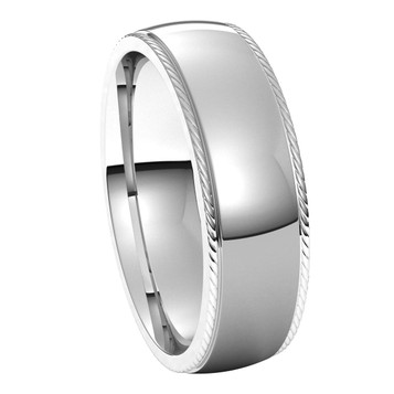 Platinum-6mm-Half-Round-Comfort-Fit-Rope-Edge-Wedding-Band-Side-View1 Platinum-6mm-Half-Round-Comfort-Fit-Rope-Edge-Wedding-Band-Side-View1