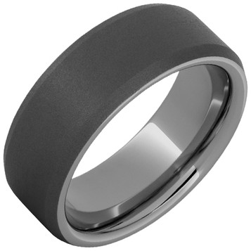 Rugged-Tungsten-Beveled-Edge-Tungsten-6mm-or-8mm-Comfort-Fit-with-Black-Sandblast-Finish-Wedding-Band-Full-View-1 Rugged-Tungsten-Beveled-Edge-Tungsten-6mm-or-8mm-Comfort-Fit-with-Black-Sandblast-Finish-Wedding-Band-Full-View-1