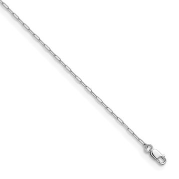 14K White Gold Polished Solid Flat Oval Link Chain Necklace 16" 18" 20" 24" and 30" 14K White Gold Polished Solid Flat Oval Link Chain Necklace 16" 18" 20" 24" and 30"