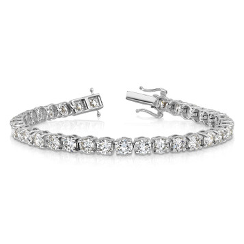 Diamond Tennis Bracelet 14K Gold Lab Grown VS+ F+ 2-17 Carats , 5-8" Lengths