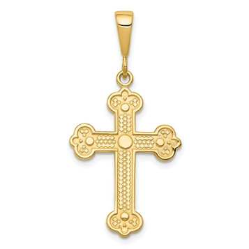 10K Yellow Gold Cross Charm - (A81-826) 10K Yellow Gold Cross Charm - (A81-826)