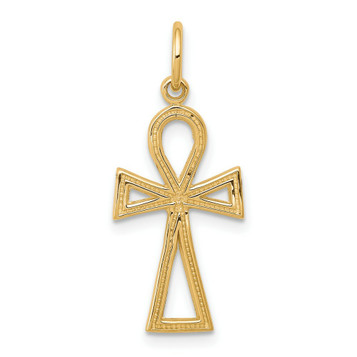 10K Yellow Gold Cross Charm - (A81-944) 10K Yellow Gold Cross Charm - (A81-944)