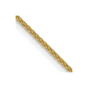 18K Yellow Gold Leslie's 1mm Diamond-cut Spiga Chain - length: 16 inches - (B18-354) 18K Yellow Gold Leslie's 1mm Diamond-cut Spiga Chain - length: 16 inches - (B18-354)