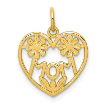 10K Yellow Gold MOM Charm - (A82-310) 10K Yellow Gold MOM Charm - (A82-310)