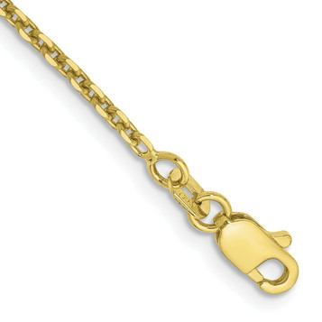 10K Yellow Gold 1.65mm Solid Diamond-cut Cable Chain - length: 9'' inches - (C63-902) 10K Yellow Gold 1.65mm Solid Diamond-cut Cable Chain - length: 9'' inches - (C63-902)