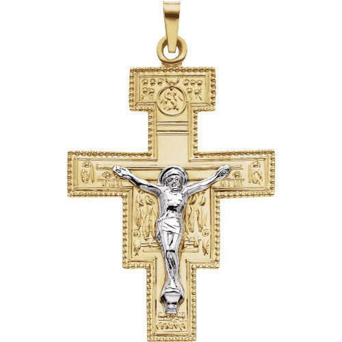 Extra Large San Damiano Crucifix Necklace