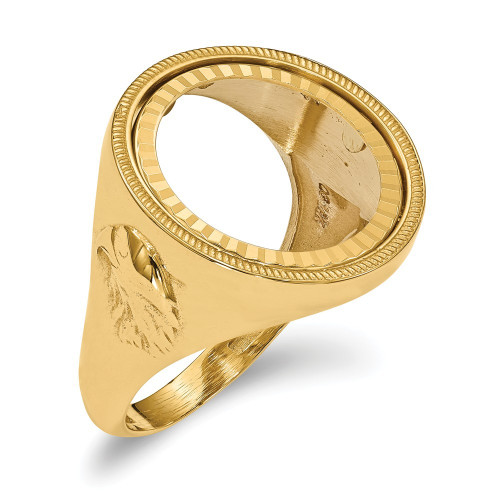 Queen Elizabeth Gold Coin Ring 45398: quality jewelry at TRAXNYC - buy  online, best price in NYC!