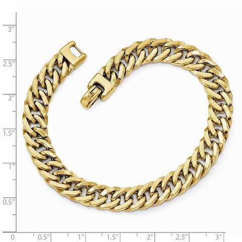Leslie's 14K Yellow Gold Polished Men's Bracelet - Length 8