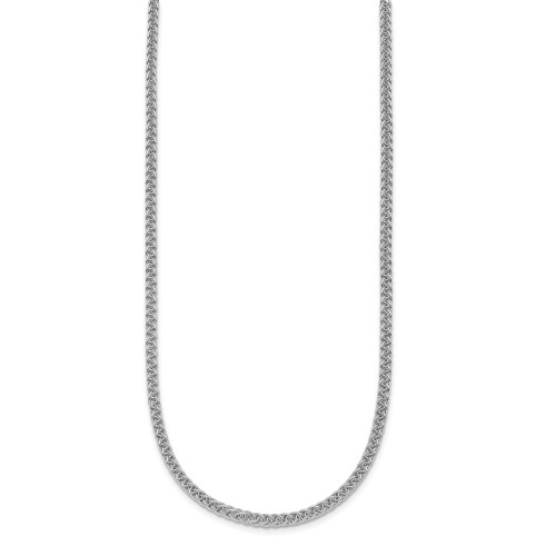 Solid 950 Platinum Triple-Wire Wheat Chain Necklace 16