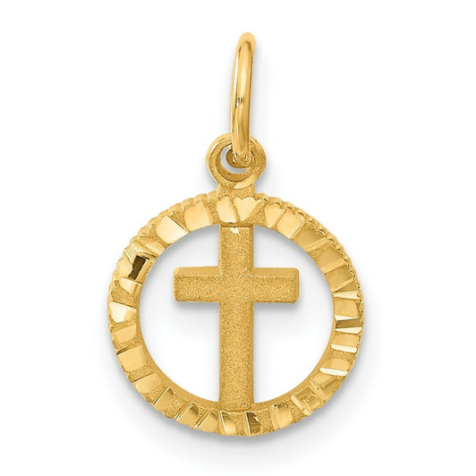 Dainty Gold Filled Rose Cross Charms Cross Pendants Rose Vine Religious  Charms Rosary Parts Jewelry Supplies J-903